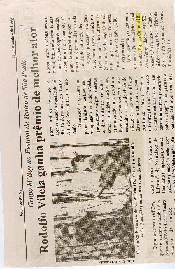 Registro histórico do HR Espaço Cultural