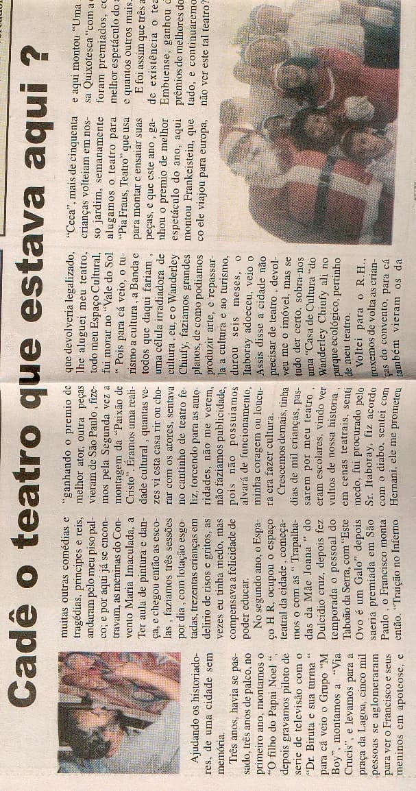 Registro histórico do HR Espaço Cultural